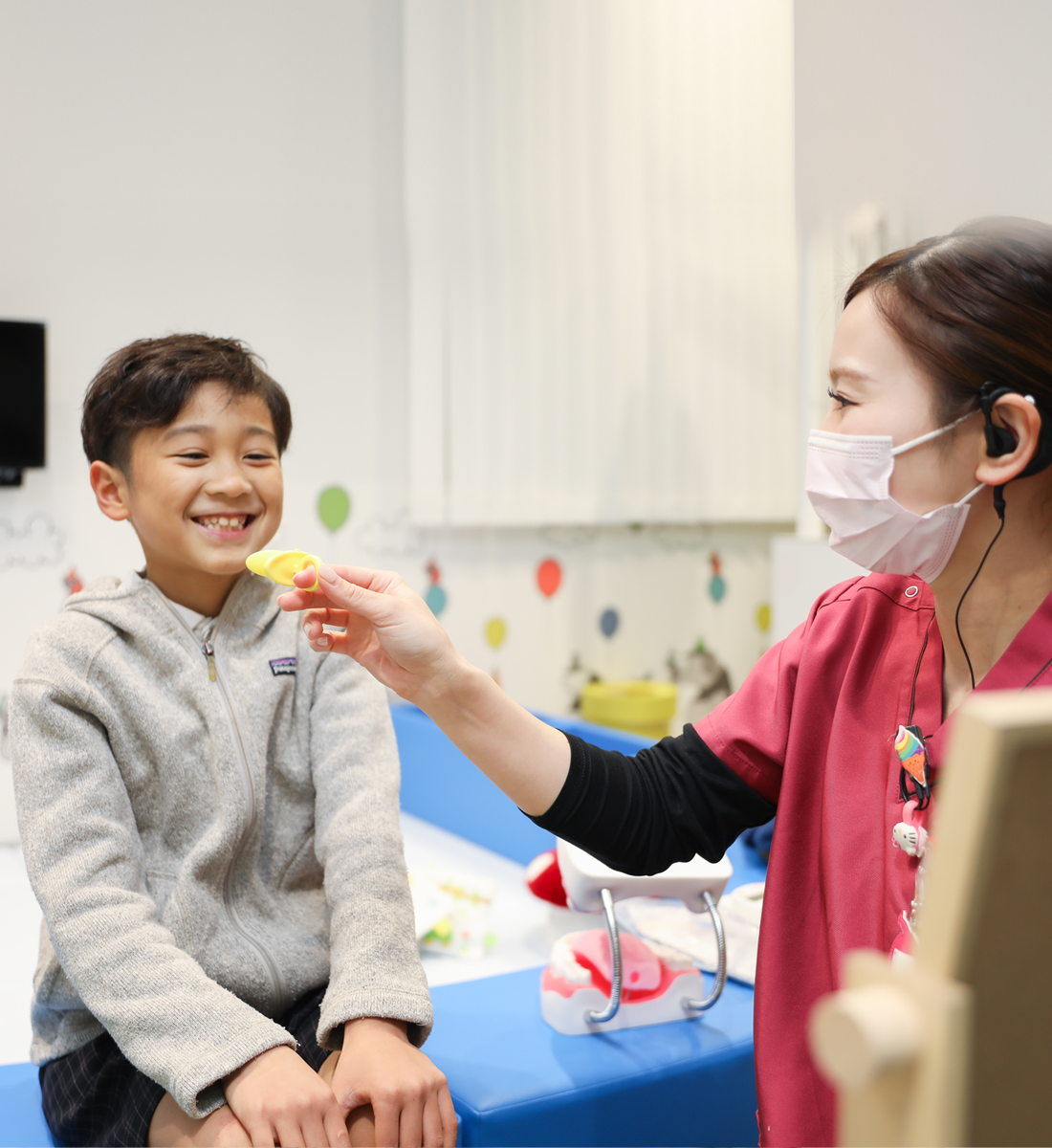 お子さまの「歯医者さん嫌い」を防げる