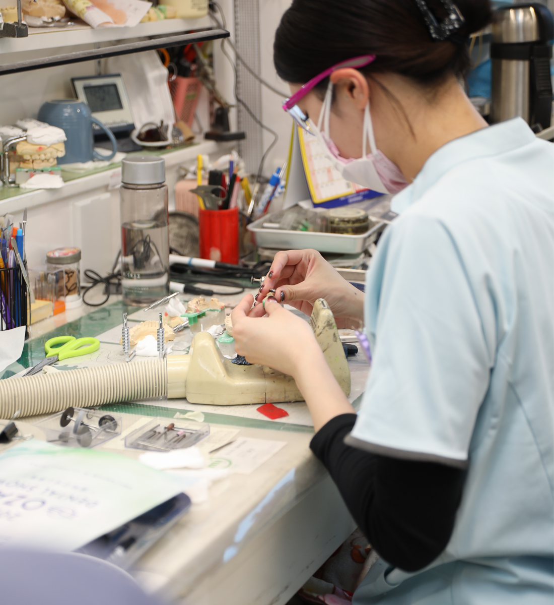 作製や修理に迅速に対応できる